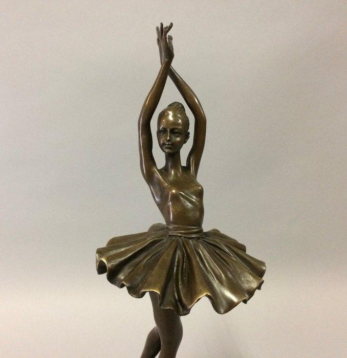 sculptuur, Ballerina - 35 cm - Bronzen beeld van een, Antiek en Kunst, Curiosa en Brocante