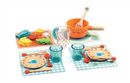 Djeco keukenspeelgoed Diner time, k van €34,99 voor €24,49, Kinderen en Baby's, Speelgoed | Overig, Ophalen of Verzenden