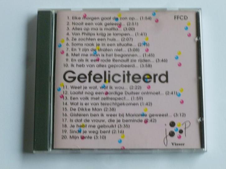 Joop Visser - Gefeliciteerd, Cd's en Dvd's, Cd's | Nederlandstalig, Zo goed als nieuw, Verzenden
