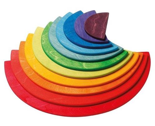 Grimms - Houten Halve Cirkels Regenboog 38 cm, Kinderen en Baby's, Speelgoed | Overig