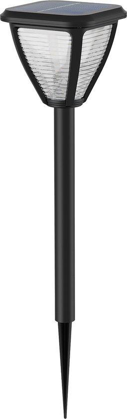 Philips Vapora sokkellamp met spies - zwart, Tuin en Terras, Buitenverlichting, Zo goed als nieuw, Ophalen of Verzenden