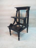 Trapje - Mahonie - Bibliotheektrapje 1950/60, Antiek en Kunst, Curiosa en Brocante