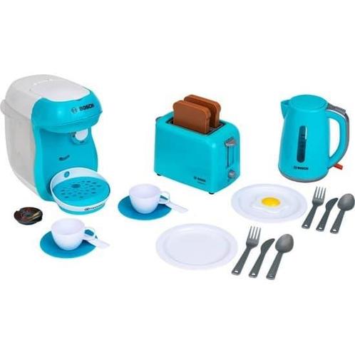 Klein Toys Bosch ontbijtset - broodrooster, koffieapparaat,, Hobby en Vrije tijd, Gezelschapsspellen | Overige, Zo goed als nieuw