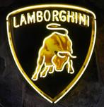 Lamborghini Neon Met Achterplaat  60 x 66 cm, Ophalen, Gebruikt