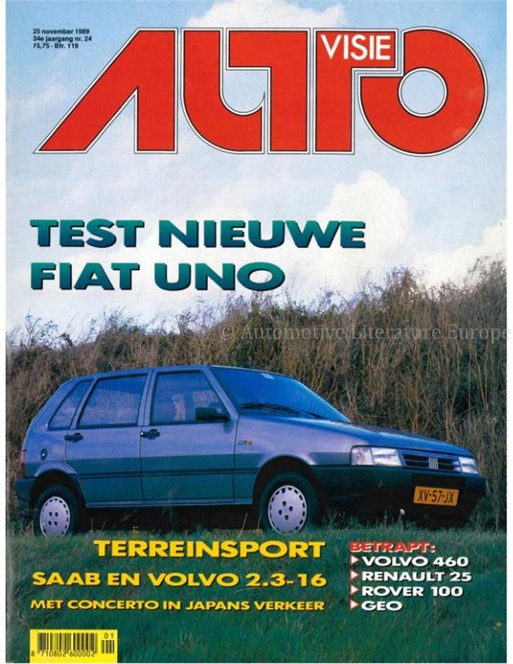 1989 AUTOVISIE MAGAZINE 24 NEDERLANDS, Boeken, Auto's | Folders en Tijdschriften