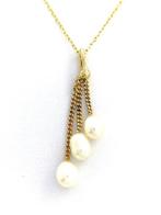 Zonder Minimumprijs - Perles - Ketting met hanger Geel goud
