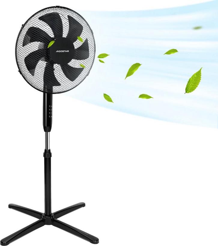 Aigostar Statiefventilator - Ventilator Staand - Verstelbaar, Witgoed en Apparatuur, Ventilatoren, Zo goed als nieuw, Verzenden