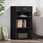 vidaXL Dressoir 50x42,5x93 cm bewerkt hout zwart, Huis en Inrichting, Kasten | Dressoirs, Verzenden, Nieuw, 50 tot 100 cm, 25 tot 50 cm