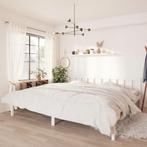 vidaXL Bedframe massief grenenhout wit 200x200 cm, Verzenden, Wit, Overige maten, 200 cm