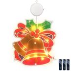 Kerstverlichting Raam Kerstbellen - 16.5x17cm - Inclusief, Verzenden, Nieuw