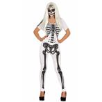 Skelet pak wit voor dames - Halloween kleding overig, Nieuw, Verzenden