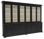 Buffetkast zwart Oosterwolde 340cm, Ophalen of Verzenden, Nieuw