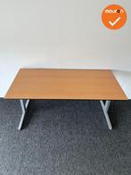 Ahrend Balance slingerverstelbaar bureau - met zilvergrijs o, Werkplek, Ophalen of Verzenden, Gebruikt, Bureau