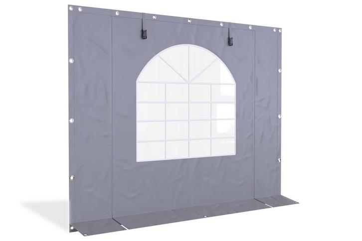 Partytent zijwand PVC  | 3 meter | 220cm hoog | Grijs, Doe-het-zelf en Verbouw, Zeil en Folie, Zeil, Nieuw, Ophalen of Verzenden