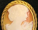 Zonder Minimumprijs - Cameo Brons, Verguld, Schelp cameo XIX, Sieraden, Tassen en Uiterlijk, Antieke sieraden