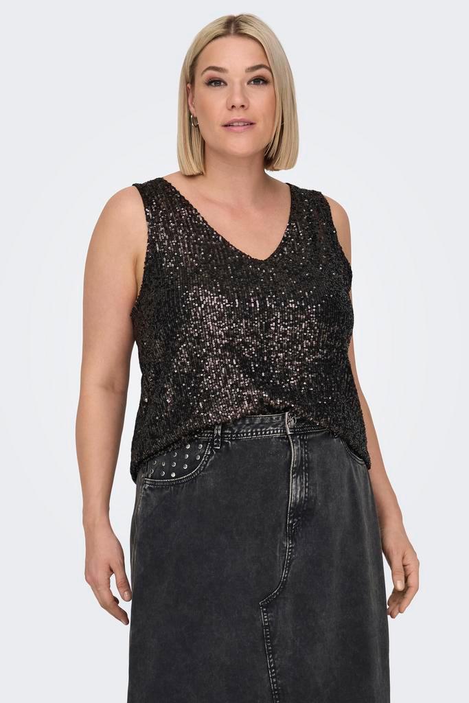 ONLY singlet glitters v-hals Maat:, Kleding | Dames, Tops, Overige kleuren, Nieuw, Verzenden