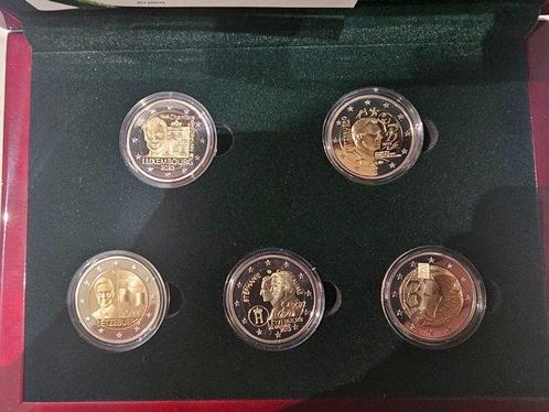 Luxemburg. 2 Euro 2022/2023 (5 monnaies) Proof (Zonder, Postzegels en Munten, Munten | Europa | Euromunten
