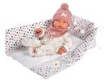 Llorens pop Nica met slaapzak - 40cm (Poppen 37- 45 cm), Ophalen of Verzenden, Nieuw, Babypop