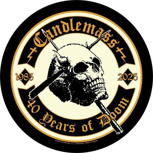 Candlemass 40 Years of Doom Backpatch officiële merchandise, Verzamelen, Muziek, Artiesten en Beroemdheden, Kleding, Nieuw, Ophalen of Verzenden