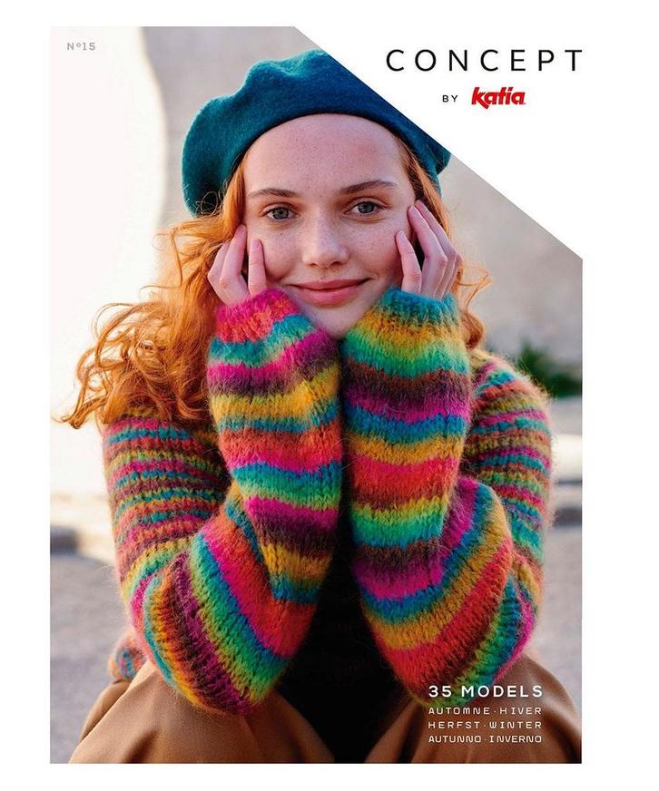 Katia Concept no. 15 - Herfst/Winter, Tijdschrift, Hobby en Vrije tijd, Breien en Haken, Ophalen of Verzenden