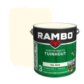 Pantserbeits Tuinhout Ral 9010 Dekkend 2,5 liter, Doe-het-zelf en Verbouw, Verf, Beits en Lak, Nieuw, Ophalen of Verzenden