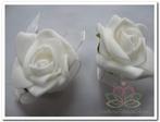 Mini Foam Roos Wit 2 cm Zelfklevend Pak, Ophalen of Verzenden, Nieuw