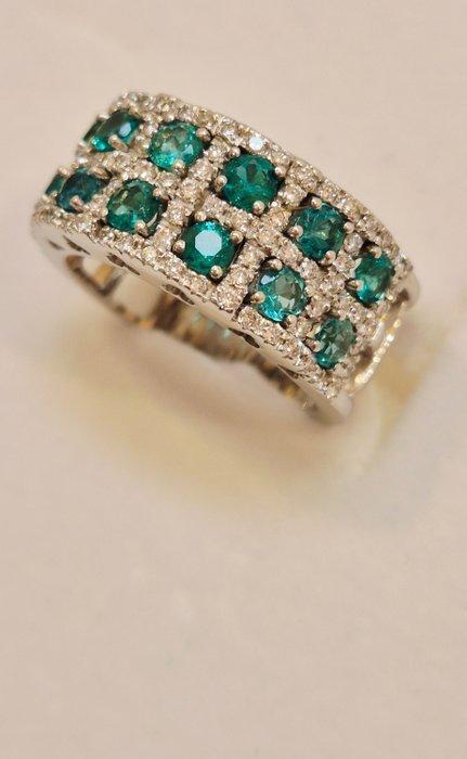 Ring - 18 karaat Witgoud, Sieraden, Tassen en Uiterlijk, Ringen