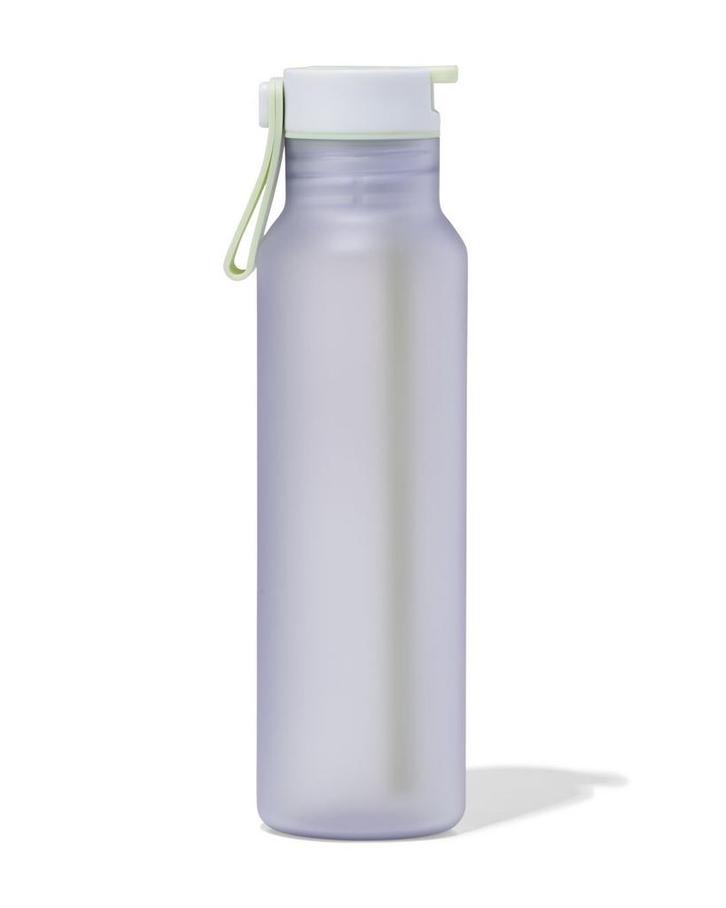HEMA Waterfles met rietje 600ml lavendel, Huis en Inrichting, Keuken | Servies, Nieuw, Verzenden