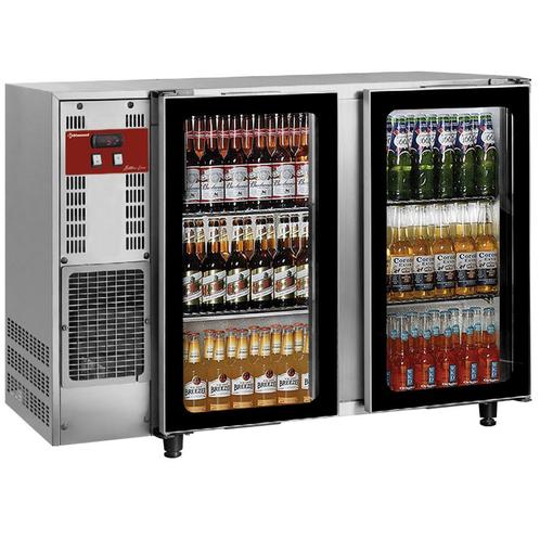 Flessenkoeler, roestvrij staal, 2 glazen deuren, 375 liters, Zakelijke goederen, Horeca | Keukenapparatuur, Koelen en Vriezen