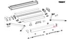 Thule Adapter Eriba Touring Lead Rail 6200 2.80 Wi, Caravans en Kamperen, Nieuw