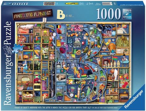 Awesome Alphabet B - Colin Thompson Puzzel (1000 stukjes), Hobby en Vrije tijd, Denksport en Puzzels, Nieuw, Verzenden