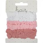 Leuke Haarelastieken Roze/Wit, Sieraden, Tassen en Uiterlijk, Uiterlijk | Haarverzorging, Verzenden, Nieuw, Haarspeld