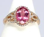 Ring - 18 karaat Roségoud - 1.35ct. tw. Toermalijn - Diamant, Nieuw