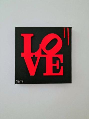 Daavid - NO RESERVE PRICE love noir et rouge beschikbaar voor biedingen