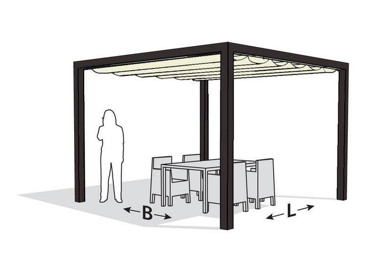 Nesling aluminium pergola optiva coolfit 319 x 419 gebroken, Tuin en Terras, Schaduwdoeken, Nieuw