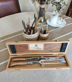 Laguiole - Tafelmessenset (2) - Aangepast - Staal, Hout