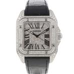 Cartier Santos 100 2878, Verzenden, Gebruikt, Polshorloge