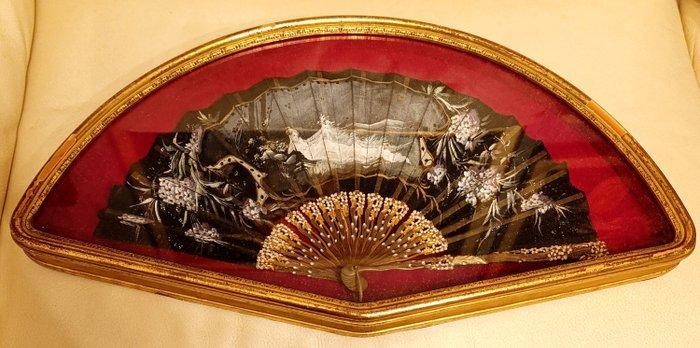 Handwaaier - Glas, Hout, Antiek en Kunst, Curiosa en Brocante