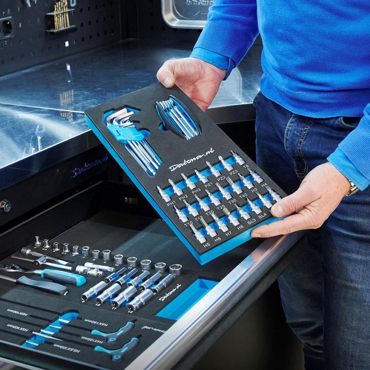 Datona Inbus- en bitset 40-delig in Plus softmodule -, Doe-het-zelf en Verbouw, Gereedschap | Handgereedschap, Nieuw, Ophalen of Verzenden