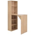 vidaXL Bartafel met kast 115x59x200 cm eikenkleurig, Huis en Inrichting, Verzenden, Nieuw