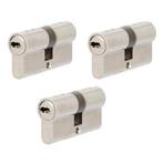 Deurbeslag | Cilinder | Nemef NF4 | 30/30 mm | 3 stuks, Doe-het-zelf en Verbouw, Hang- en Sluitwerk, Verzenden, Nieuw