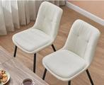 Set van 2 Chenille Eetkamerstoelen – Comfortabel en Stevig, Huis en Inrichting, Verzenden, Nieuw