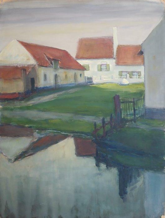 Maurice Seghers (1883-1959) - Vlaamse hoeve - omgeving van, Antiek en Kunst, Kunst | Schilderijen | Klassiek