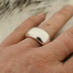 Brede zilveren ring (robuuste ring, 925, Zilveren Ringen), Sieraden, Tassen en Uiterlijk, Ringen, Gebruikt, Overige kleuren, Ophalen of Verzenden