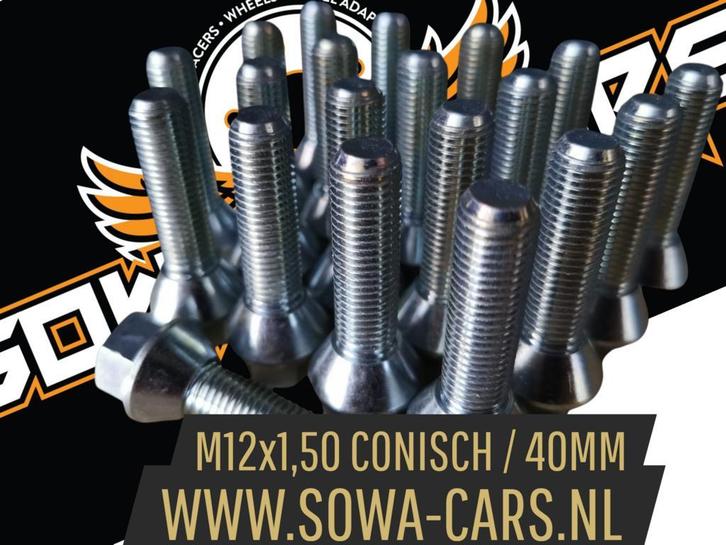 Wielbouten M12x1,50 Conisch 40mm ( M12 x 1,50 ), Auto diversen, Tuning en Styling, Ophalen of Verzenden