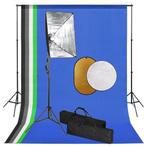 vidaXL Fotostudioset met softboxlampen, achtergrond en, Verzenden, Nieuw