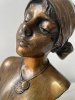 Emmanuel Villanis (1858-1914) - Buste, Nerina - 20 cm -, Antiek en Kunst