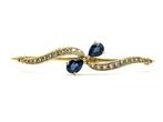 Armband - 18 karaat Geel goud - 1.00ct. tw. Saffier -, Nieuw