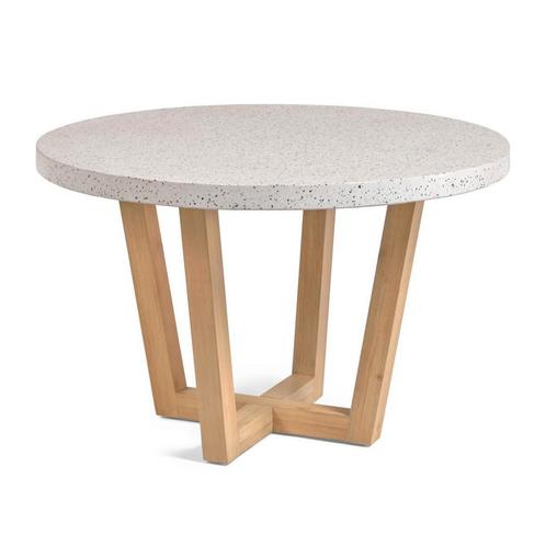 *WOONWINKEL* Kave Home Shanelle Ronde Eettafel Terrazzo 120, Huis en Inrichting, Tafels | Eettafels, Nieuw, Verzenden