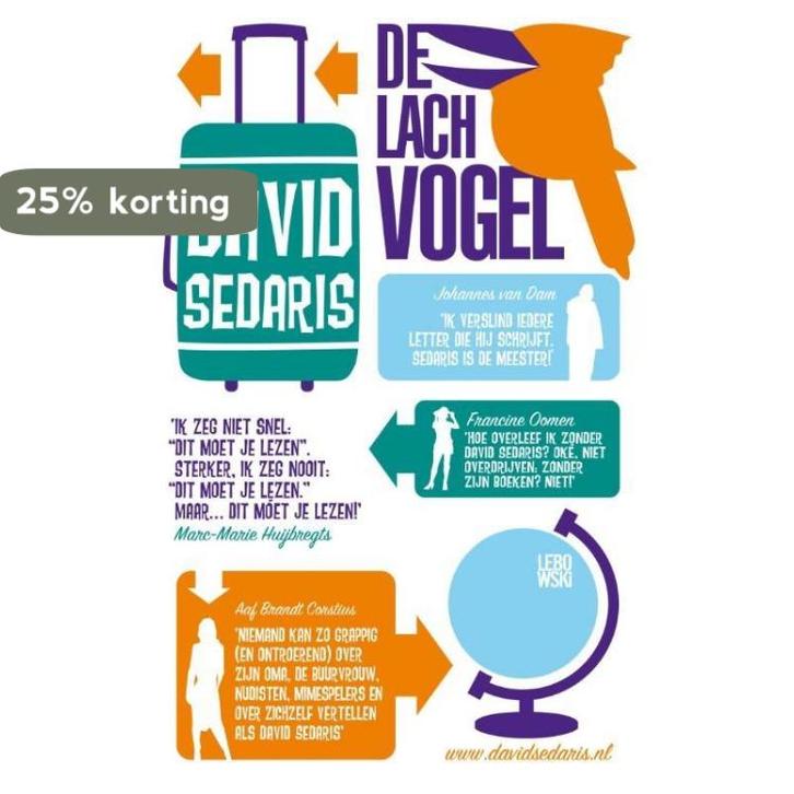 De lachvogel 9789048843022 David Sedaris, Boeken, Romans, Zo goed als nieuw, Verzenden